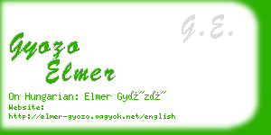 gyozo elmer business card